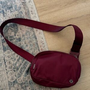 lululemon athletica maroon Belt Bag